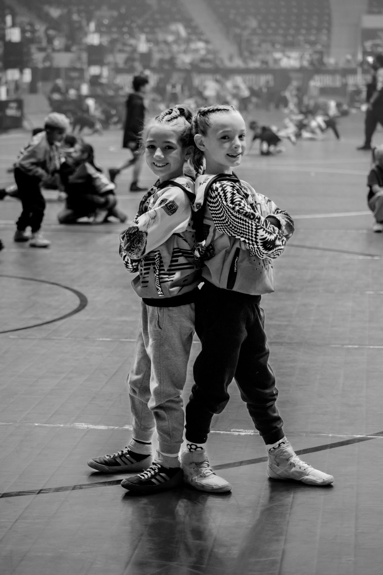 Youth wrestlers at national tournament